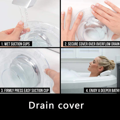PVC Bath Overflow Drain Cover