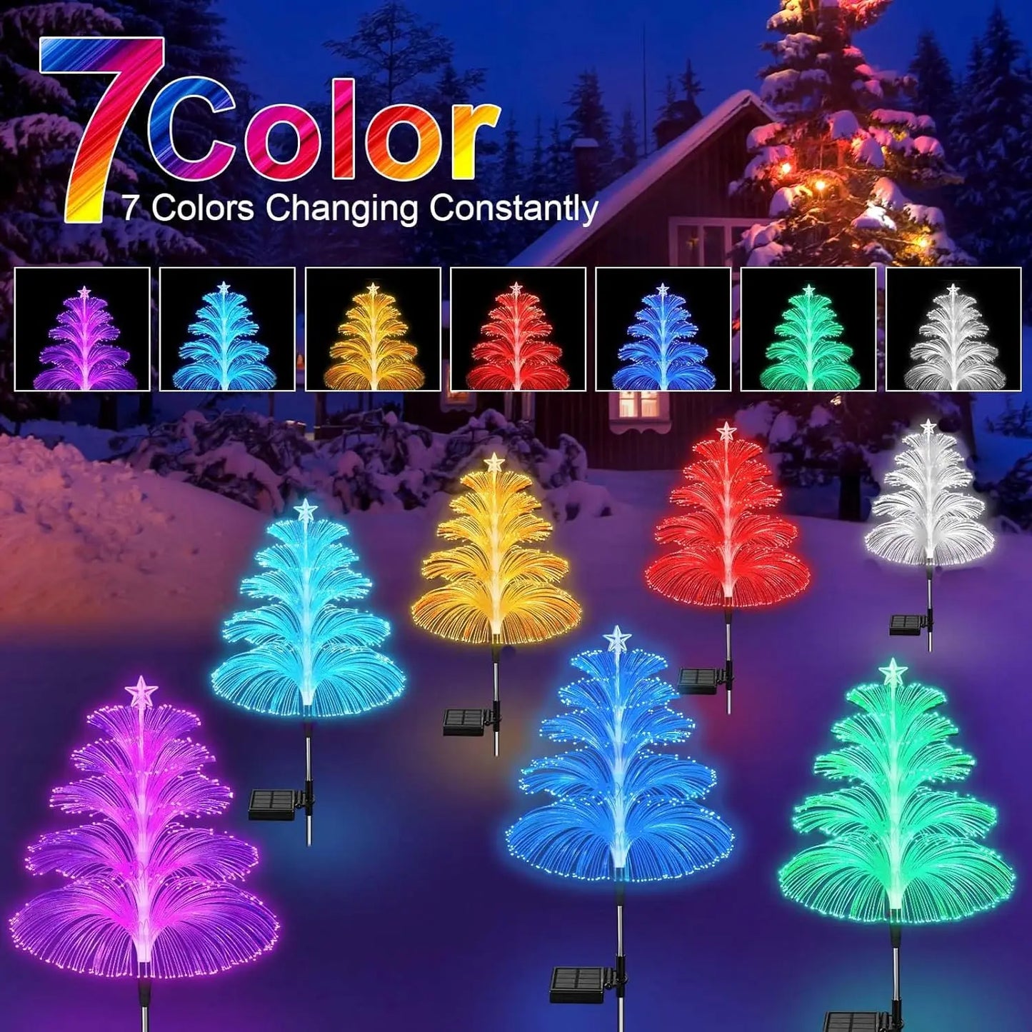 Solar Christmas lights Garden jellyfish lights