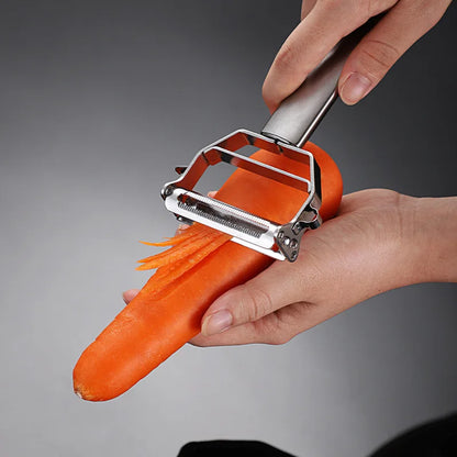 Multifunctional stainless steel cutter for fruits, potatoes, cucumbers