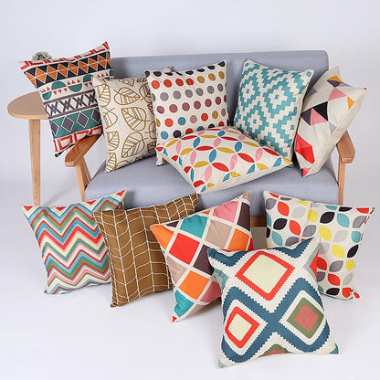 Geometric Cushion Cover Decorative Throw Pillows