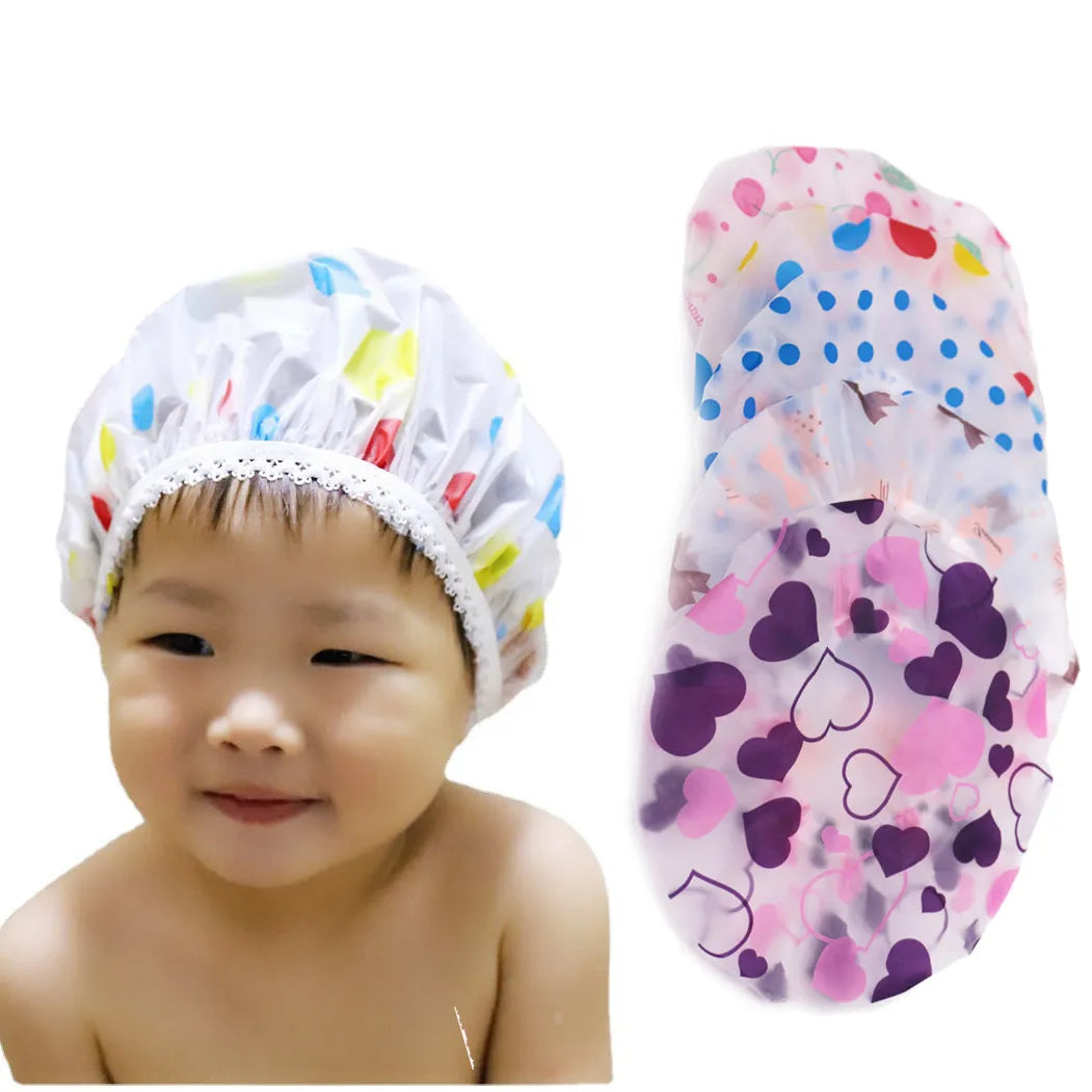 New Cartoon Pattern Children Bathing Hair Moisture