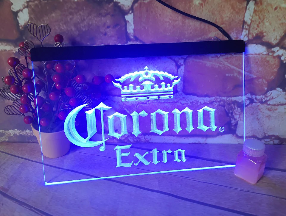 Corona Extra Beer Bar Pub 3D SIGNS