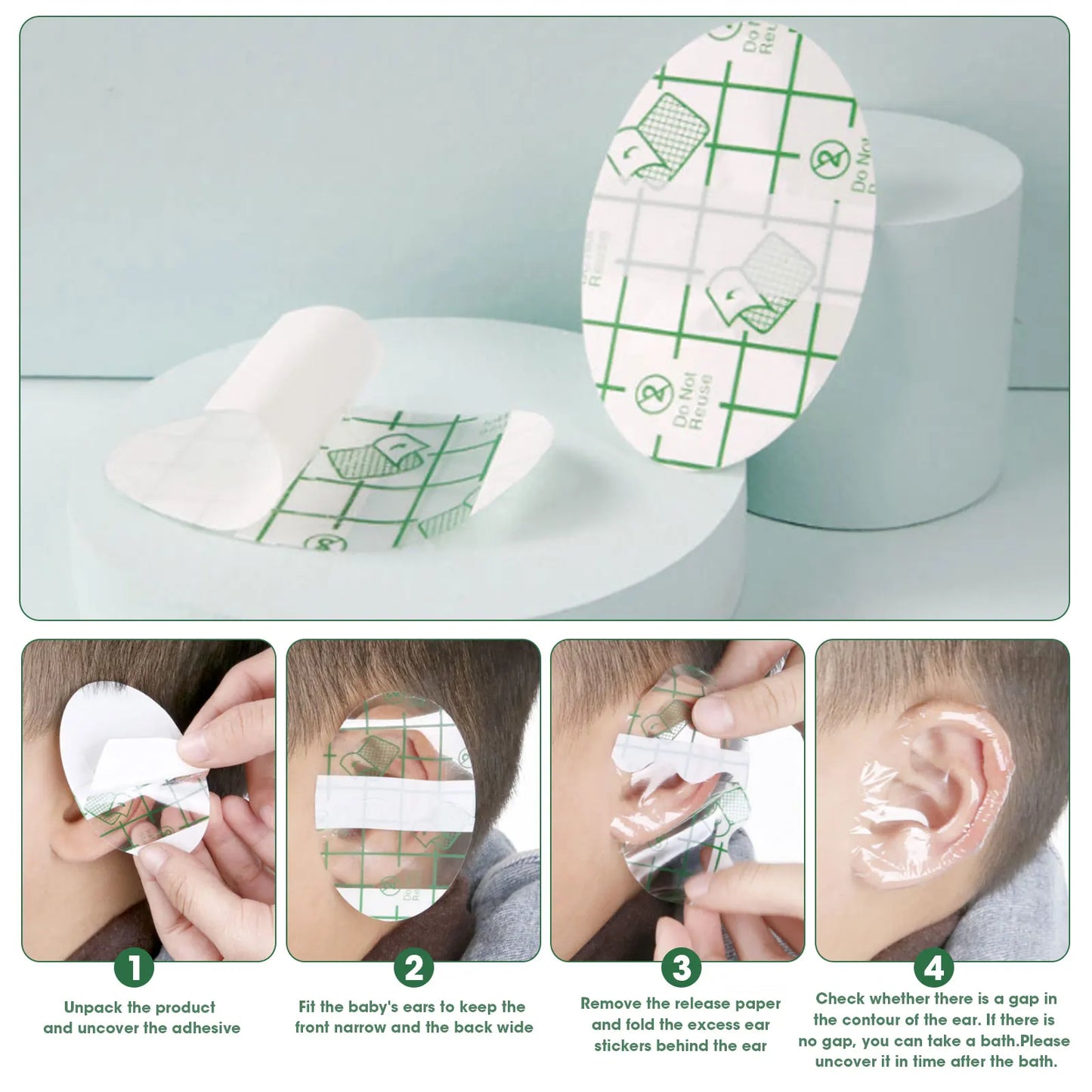 Baby Waterproof Ear Stickers