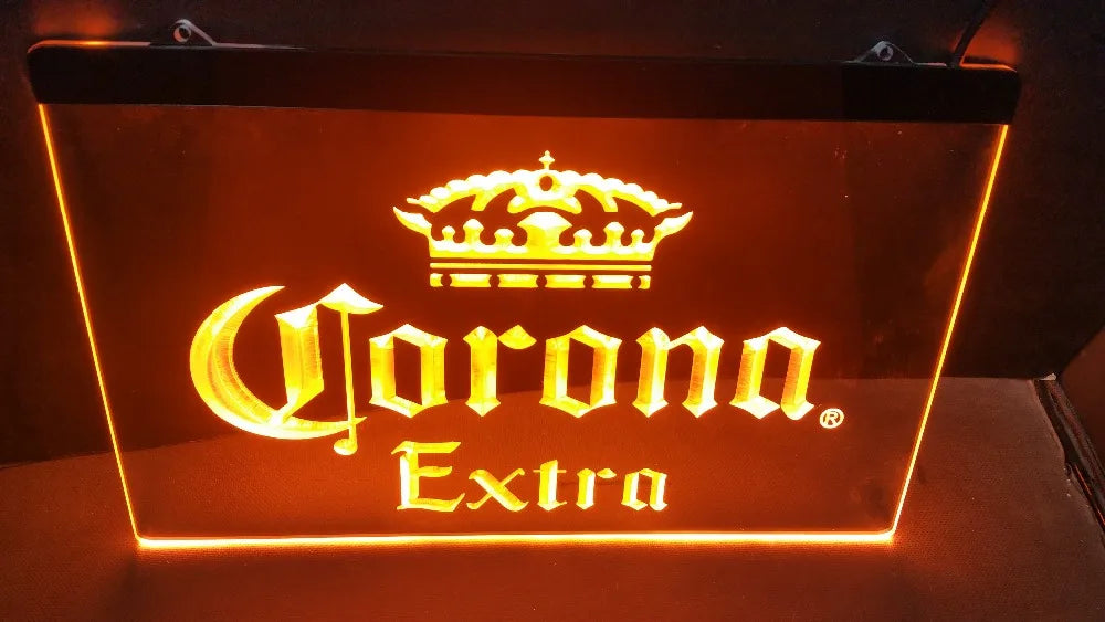 Corona Extra Beer Bar Pub 3D SIGNS