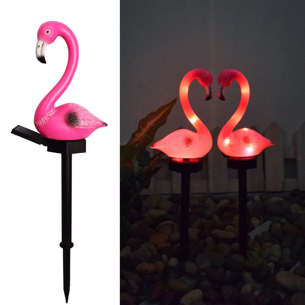 Solar Waterproof Flamingo Lawn Light Garden