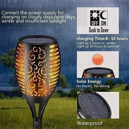 Solar Flame Torch Light