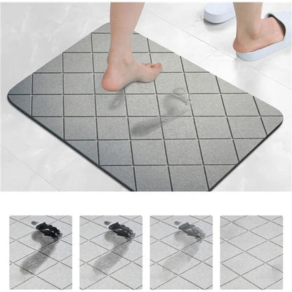 Diatomaceous Earth Bath Mat Super Absorbent