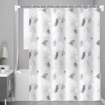 YOUZI PEVA Shower Curtain With Hooks