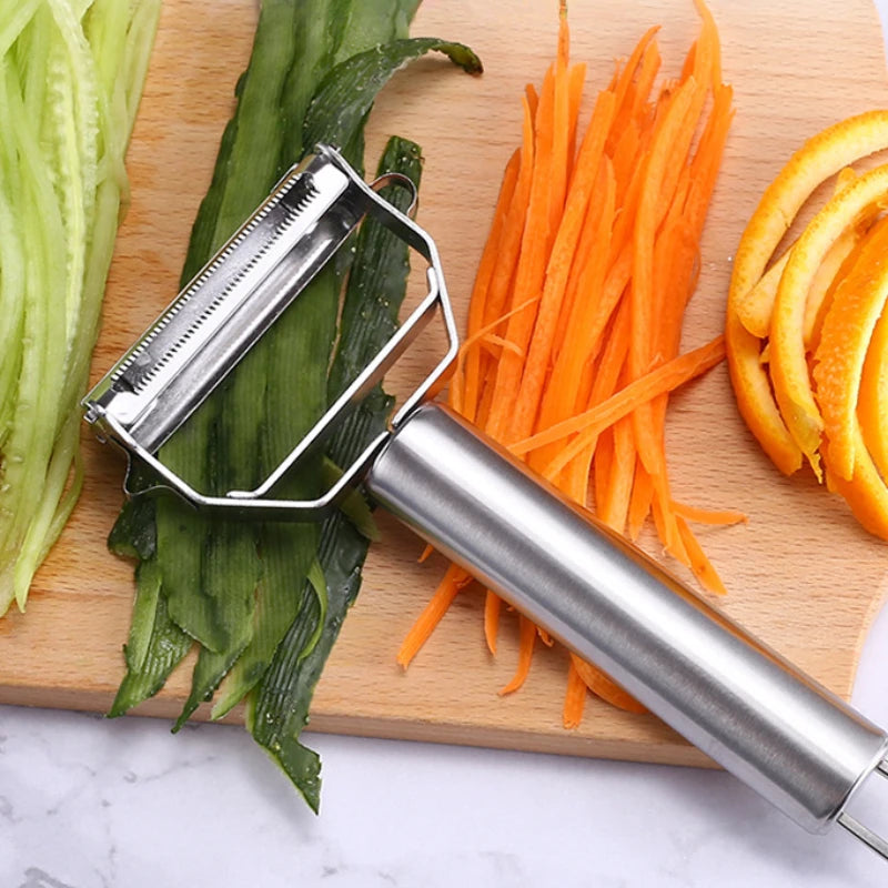 Multifunctional stainless steel cutter for fruits, potatoes, cucumbers