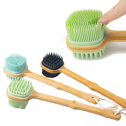 Silicone Brush Head Back Scrubber Shower Brush