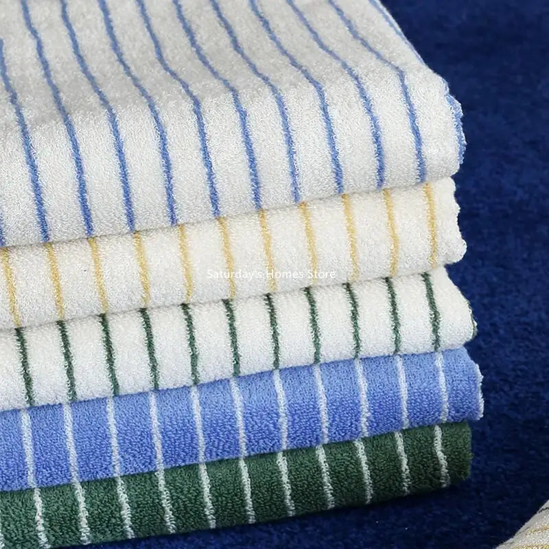 Striped Geometric Rhombuses Cotton Towels