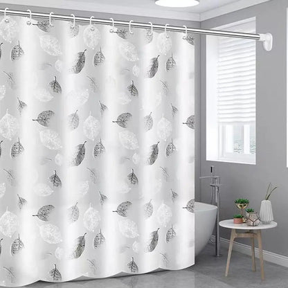 YOUZI PEVA Shower Curtain With Hooks