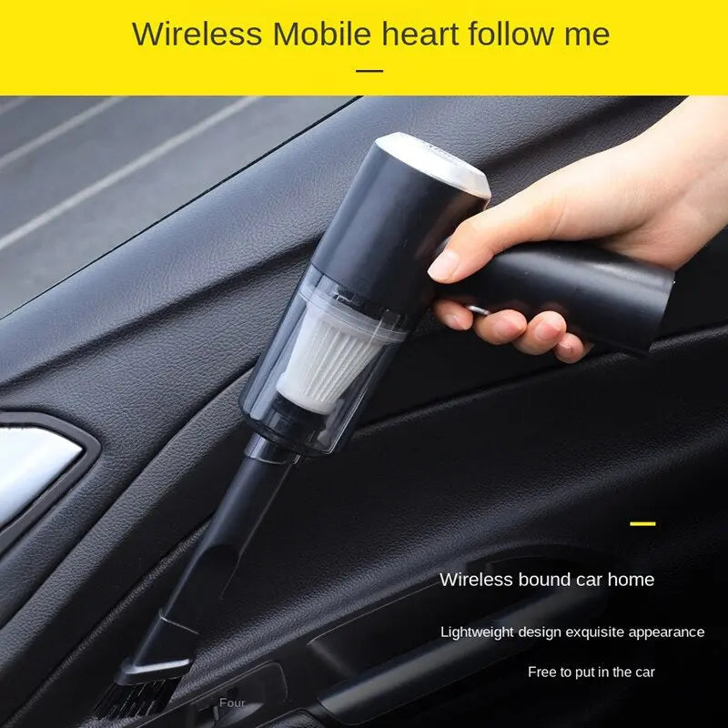 Wireless Car Vacuum Cleaner Portable Handheld Auto Vaccum High Power for Car/Home Cleaning Dual-Use Mini Cyclone Vacuum Cleaner