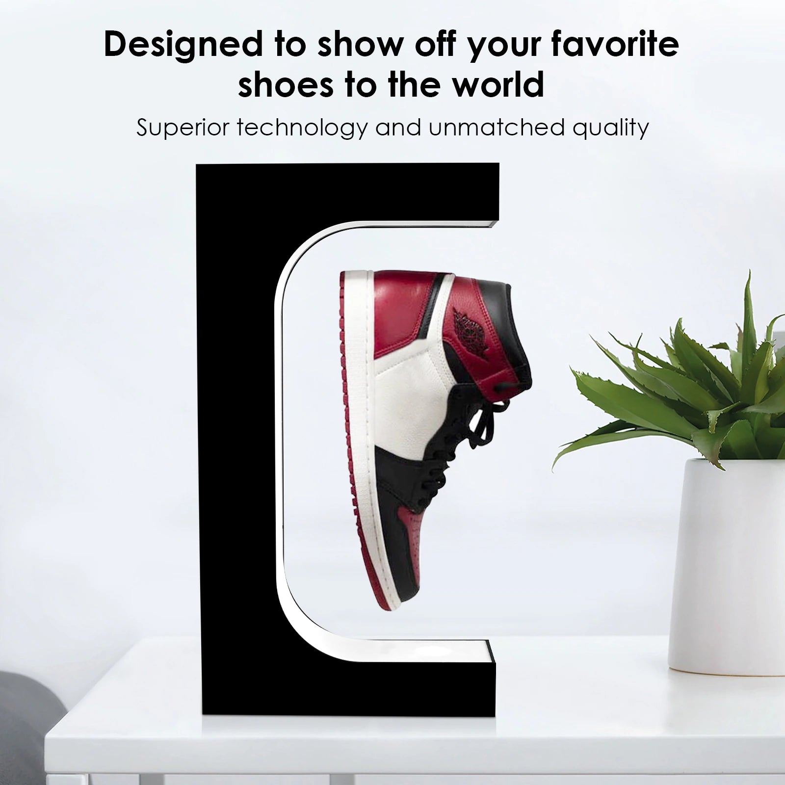 Magnetic Levitation Floating Shoe Display Stand ,Sneaker Stand, House,Holds 500G Weight,Levitating Gap 20Mm