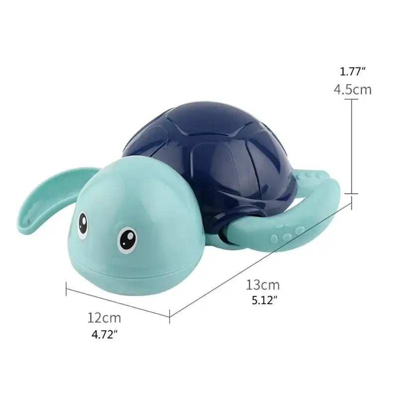 Baby Safe Floating Bath Thermometer Baby Water Toy Infant Swim Turtle Wound-Up Chain Clockwork Kids Beach Bath Toys