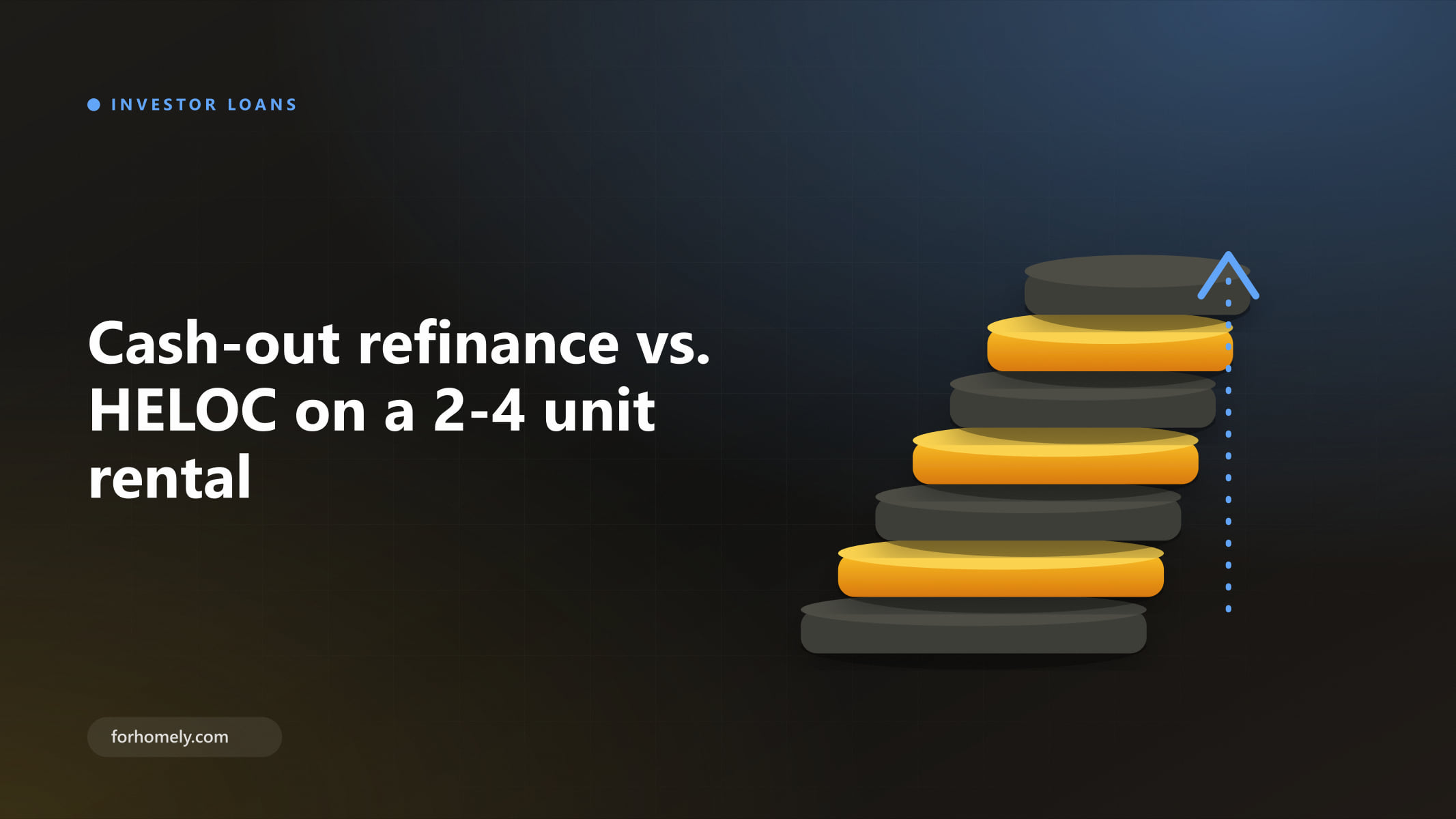 Illustration of stacked plates rising like equity with an upward arrow